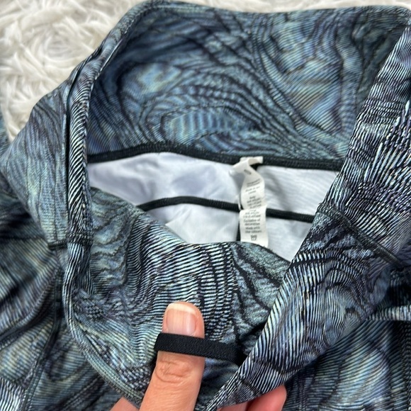 Lululemon Fast and Free Tight 25" Non-Reflective Nulux Dimensional Icing Blue - Picture 3 of 7